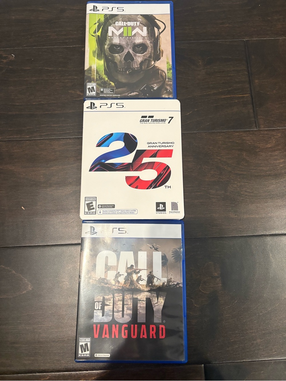 3 PS5 Games Lot – Call of Duty MWII, Vanguard & Gran Turismo 7